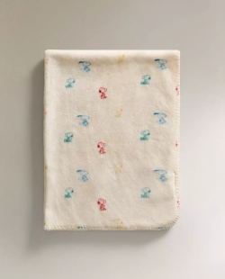 ZARA HOME ДЕТСКИЙ ФЛИСОВЫЙ ПЛЕД "CHILDREN'S PEANUTS™", РАЗНОЦВЕТНЫЙ