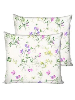 Постельное белье перкаль Сказка "Душистый горошек" евро Наволочка 70х70 см 2 шт Простынь 240x215 см Пододеяльник 200x215 см