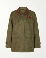 Куртка-пиджак из замши