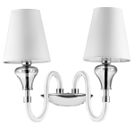 809626 Бра OTTO 2х40W E14 БЕЛЫЙ ткань