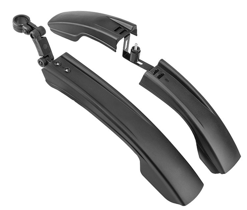 Крылья 24"-26" быстросъемные XGNB-014 пластиковые чёрные полуфэтбайк арт. 610205