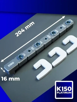 Мебельный кондуктор К150 PLATINUM для сверления отверстий под шкант и конфирмат шаг 25 мм для сборки мебели