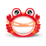 Маска для плавания детская Intex 55915 Fun Masks Краб / Очки маска для ныряния Крабик в бассейн и море Интекс 3-8 лет