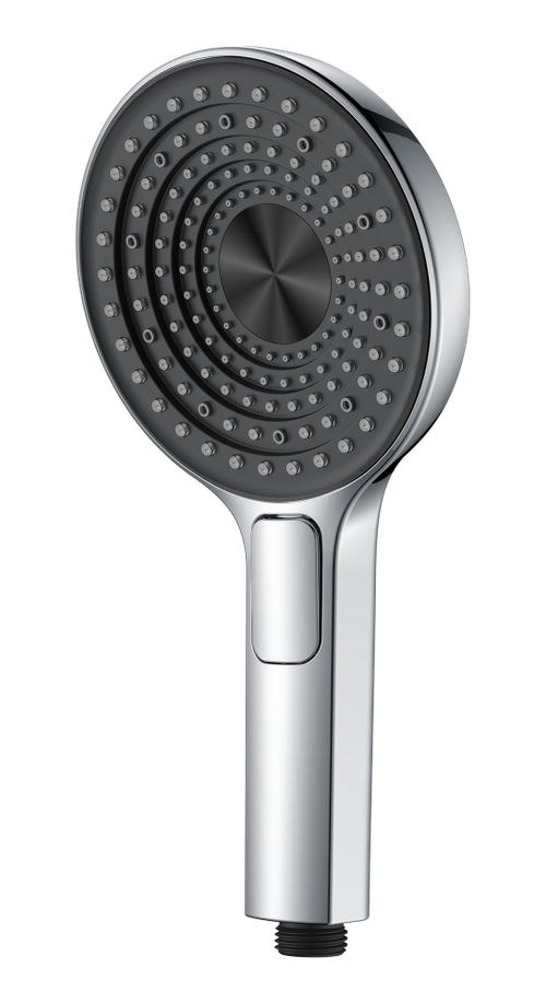 3029 Лейка массажная 3 позиции, кнопка (ХРОМ) GANZER  (56/1шт)