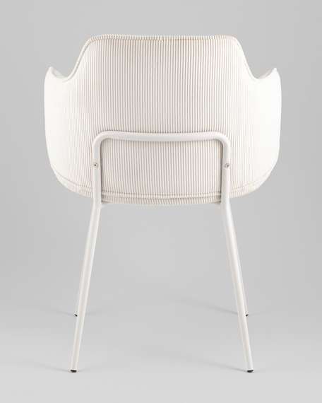 Стул обеденный Eira вельвет белый