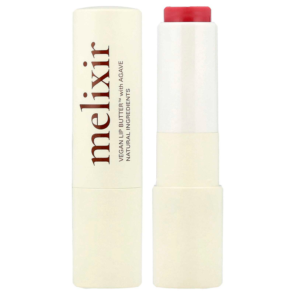 Melixir, Vegan Lip Butter™ с агавой, оттенок 05 Dewy Rose, 3,9 г (0,13 унции)