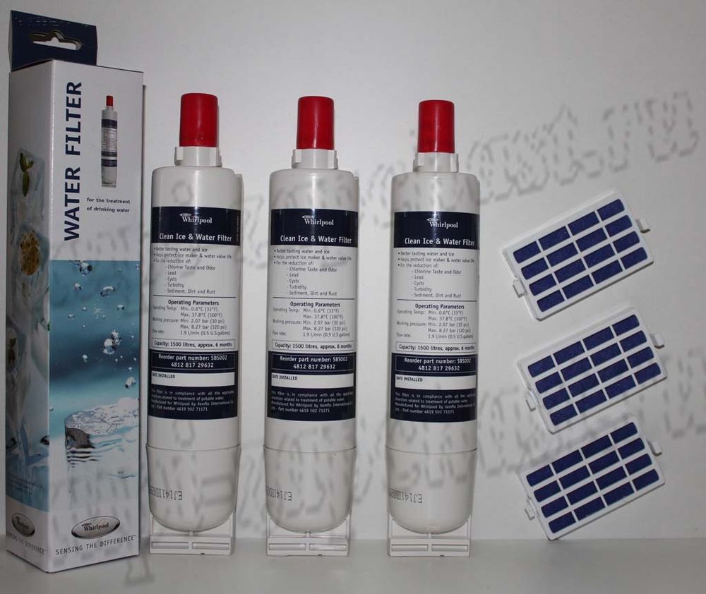 Комплект фильтров для холодильника Whirlpool: фильтр льдогенератора + антибактериальный фильтр Whirlpool