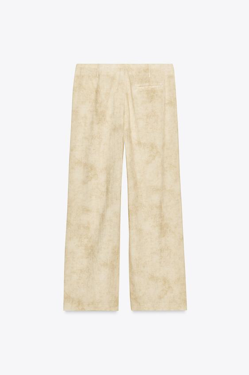 ZARA БРЮКИ С ЗАЩИПАМИ — ZW COLLECTION, ЭКРЮ