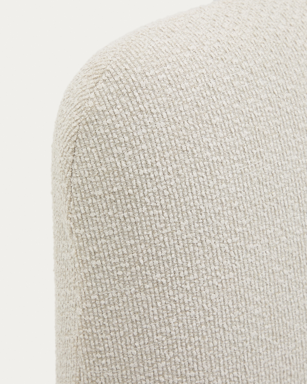 Кровать Martina со съемным чехлом из шенилла цвета экрю 160 x 200