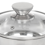 Набор посуды нерж, 6 пр, кастрюли 1.6,3.1,5.4 л, индукц, Daniks, Оптима, GS-01201-6S