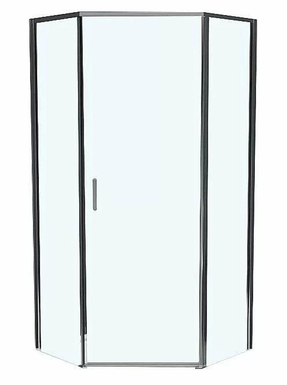 Душевой уголок BelBagno UNO-195-P-1-80-C-Cr 80х80 стекло прозрачное/профиль хром