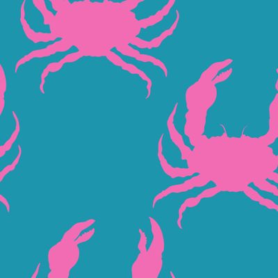 Ярко-розовые летные крабы. Bright pink summer crabs