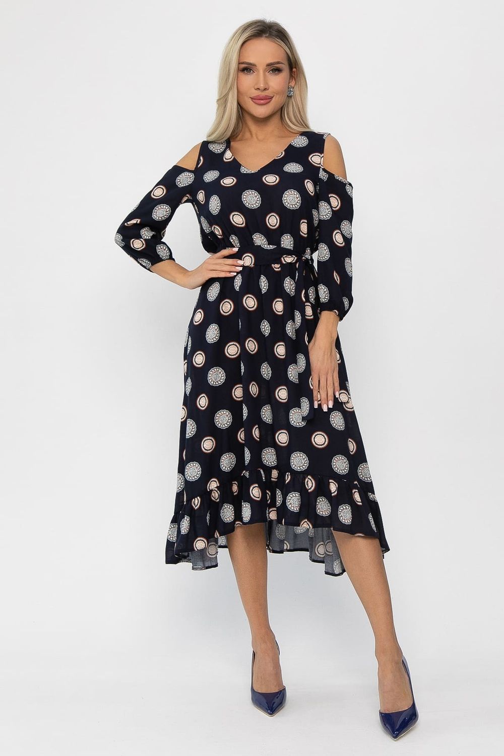 Платье Призма (синее) П13772-10М LT Collection