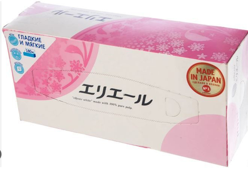 Салфетки бумажные двухслойные Elleair, 190 шт