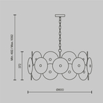 Подвесной светильник Maytoni MOD007PL-10G