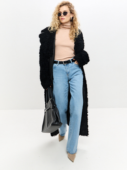 Карамельная водолазка в рубчик