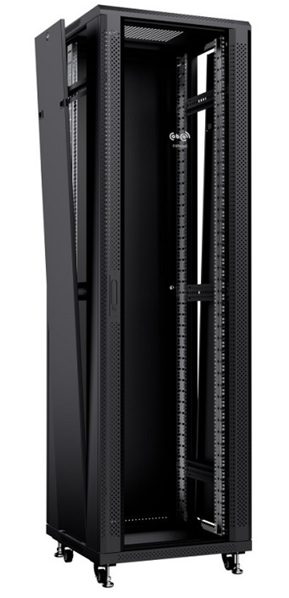 Шкаф напольный 19", 42U Cabcoil CC-FL-42.6.6-G-BK