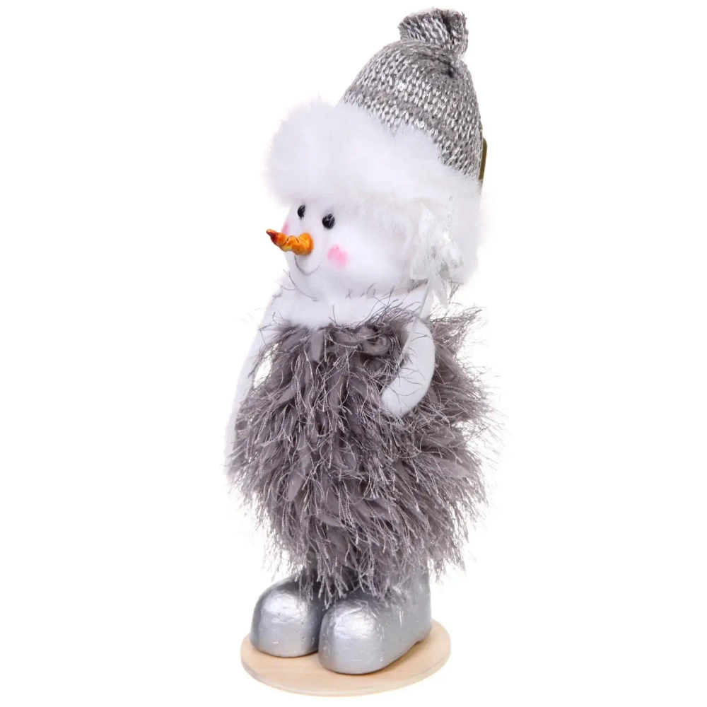 Фигурка «Зимний снеговик» 25 см, Серебро (микс дизайнов)