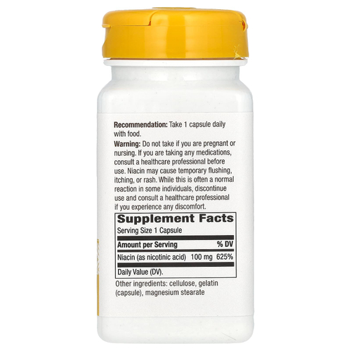 Nature's Way, ниацин (витамин В3), 100 мг, 100 капсул