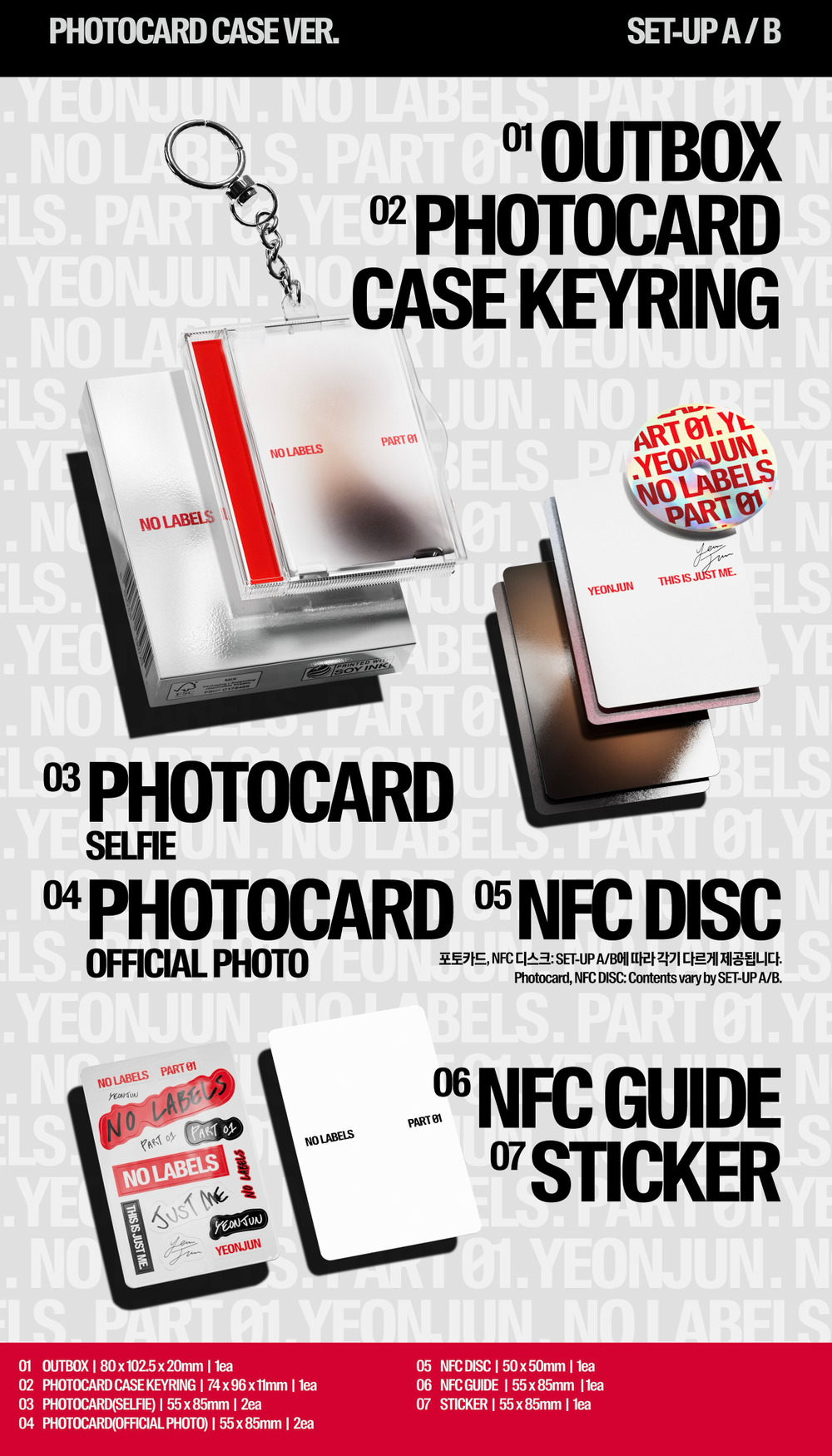 Альбом YEONJUN - NO LABELS: PART 01 (Photocard Case ver.)