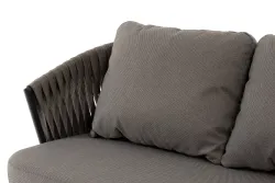 "Флоренция" диван из искусственного ротанга трехместный, цвет графит