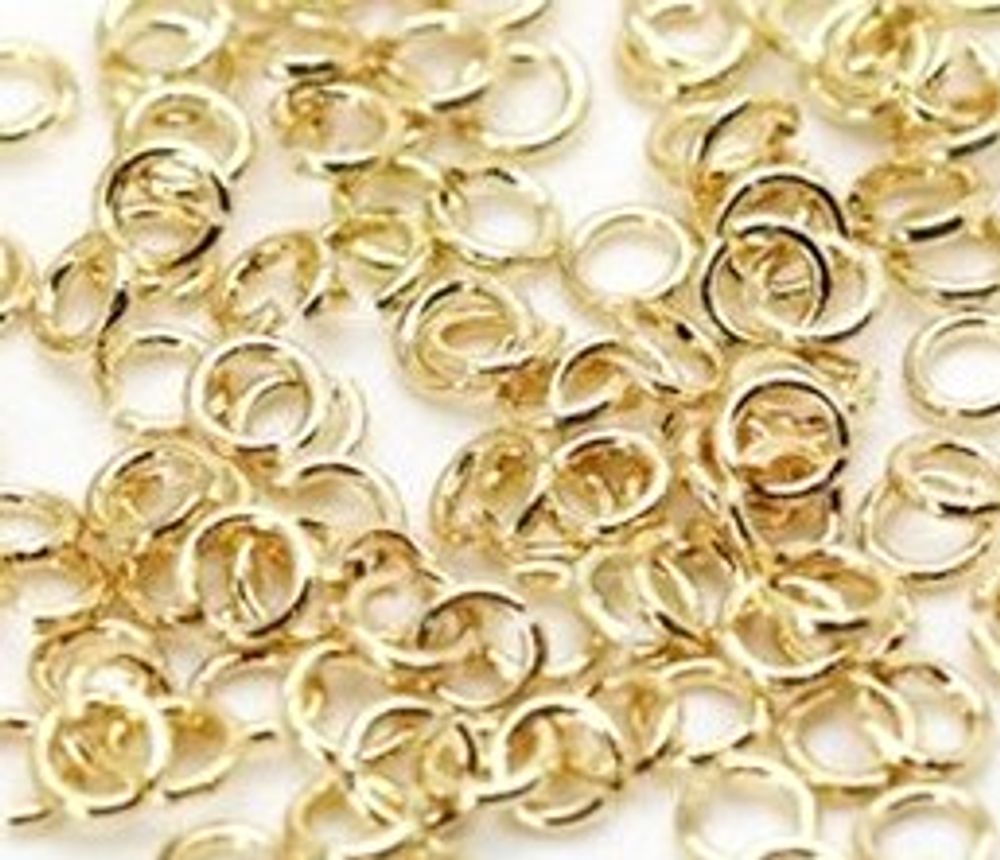 Кольцо соединительное d 4 мм, золото