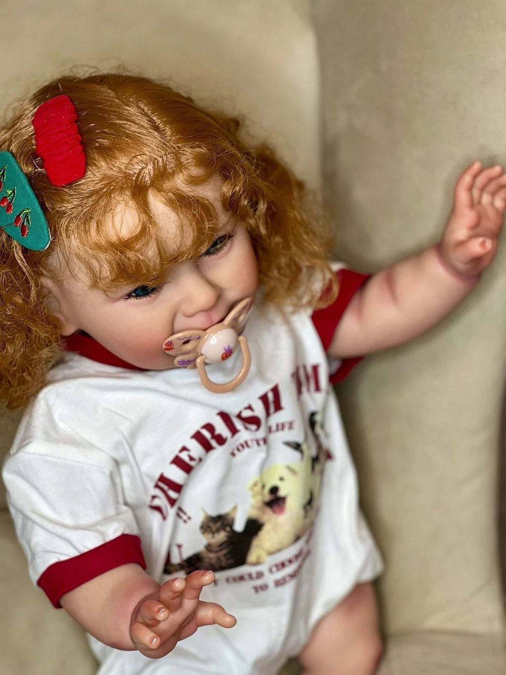 Кукла Реборн мягконабивная 60см в пакете (FA-601)