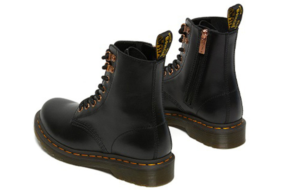 Dr. Martens 1460 Pascal Hdw Combat Boots Black Women"s