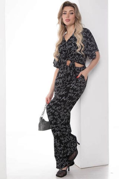 Костюм Чистый лист НЬЮ (черный) К15901-7М LT Collection