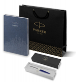 Подарочный набор: Шариковая ручка Parker Jotter K60 и Ежедневник недатированный, синий