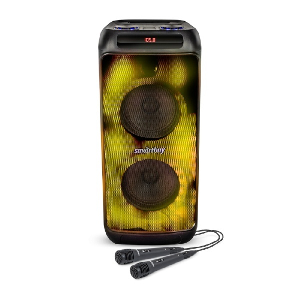 Колонка 2.1 SmartBuy FLAMER, 60Вт, Bluetooth, MP3, FM-радио, караоке