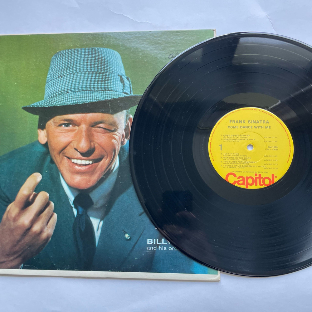 Винтажная виниловая пластинка LP Frank Sinatra With Billy May And His Orchestra Come Dance With Me (США 1975)