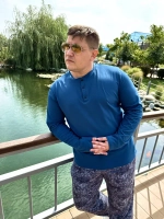 Футболка поло с длинным рукавом