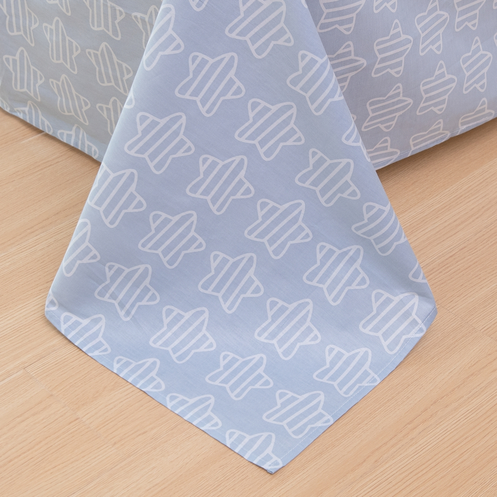 Постельное белье детское 160x80 Young на резинке, комплект с одеялом 100% хлопок OBKR026