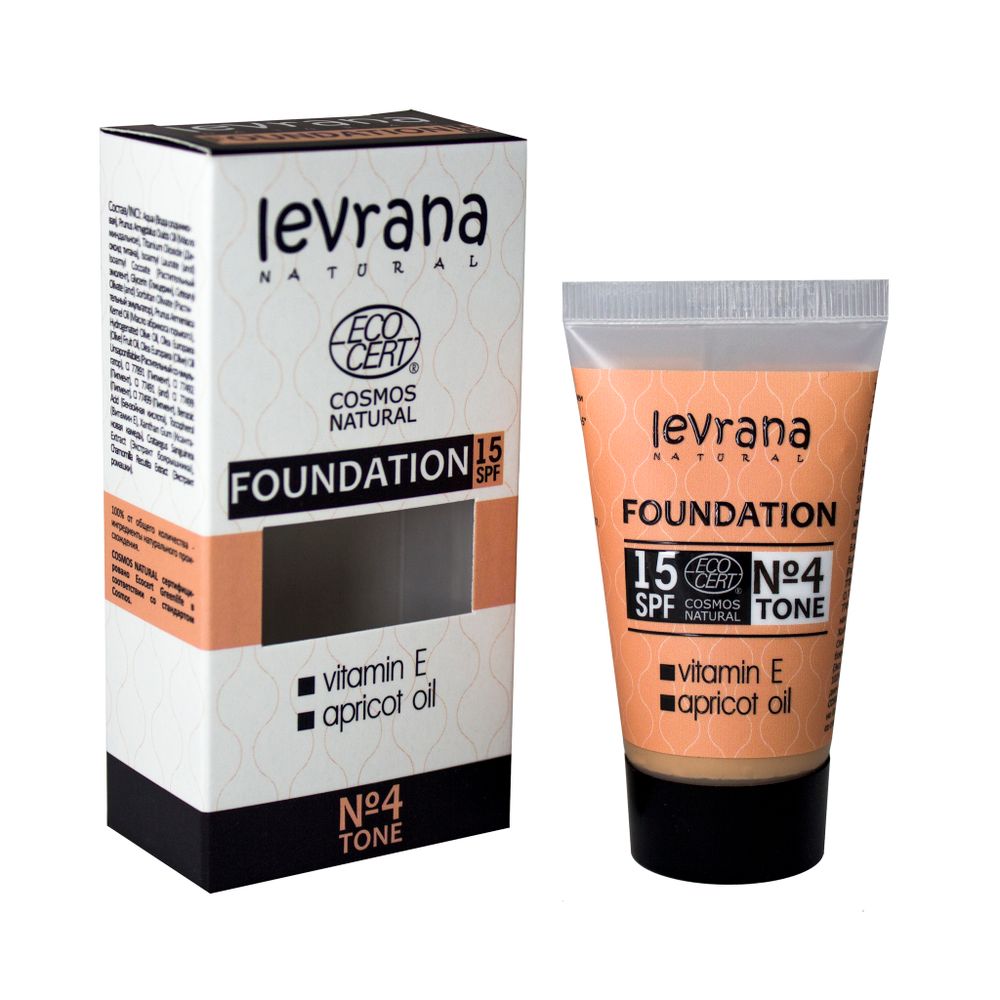 Тональный крем, тон №4, 30 мл (Levrana) Тональный крем, тон №4, 30 мл (Levrana)