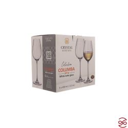 Набор бокалов для вина Crystalite Bohemia COLUMBA OPTIC 400 мл (6 шт)
