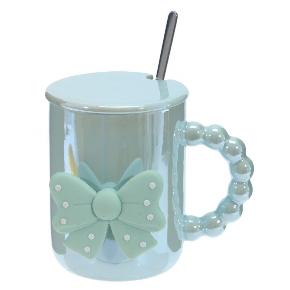 GAEM Кружка с крышкой и ложкой, 380 мл, L11,5 W9 H11 см, 4в.