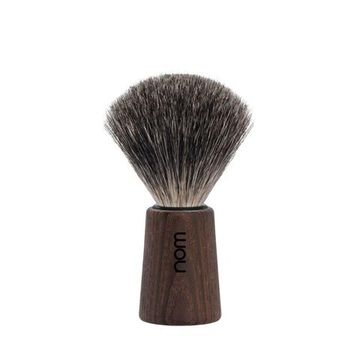 Помазок NOM THEO, натуральный барсучий ворс, темный ясень