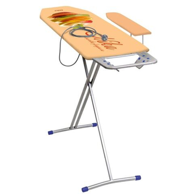 Доска гладильная 122х34.5 см, подст д/ут, рукав, розет, удл 2.2 м, Nika, Н3, в асс