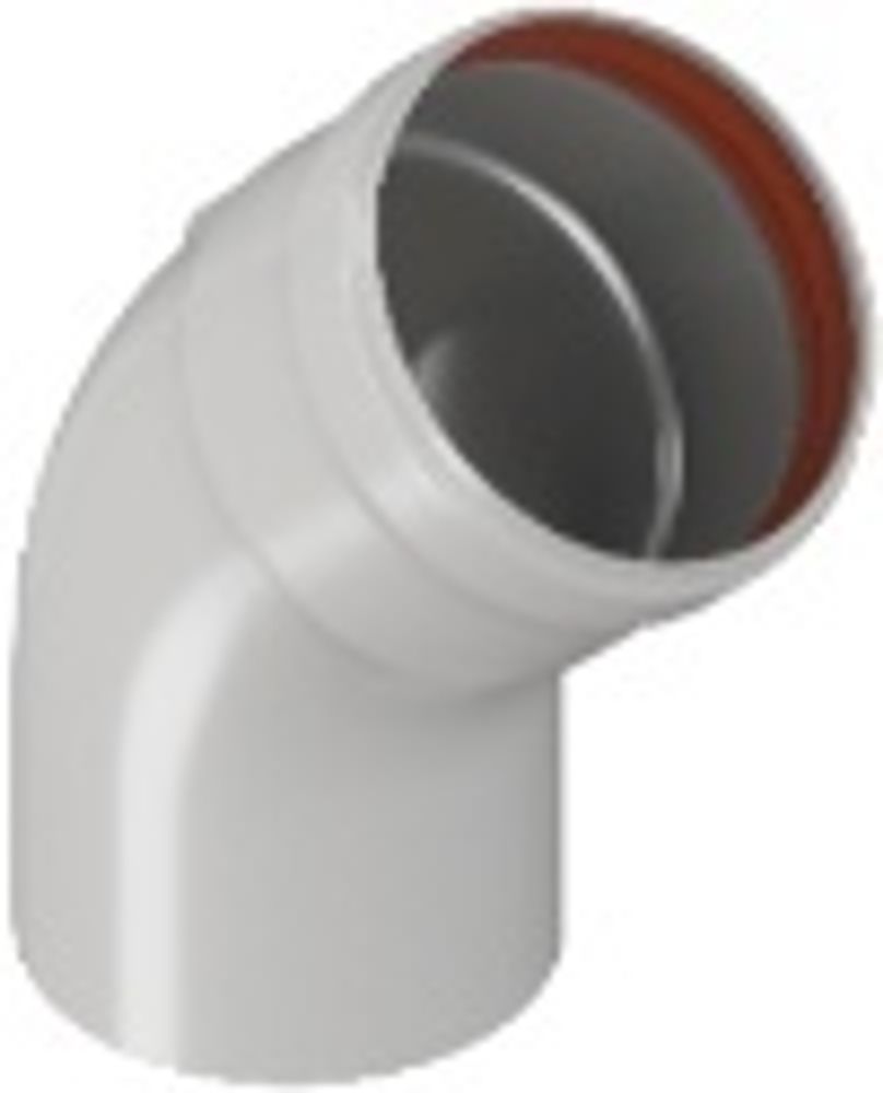 ROMMER RCA-0080-000045 Отвод D 80 угол 45гр. M/F (мама/папа)
