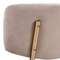 Стул полубарный Elle латте с золотыми ножками