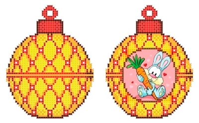 Г-437,1 НГ желтый шар. Зайчонок