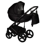 Коляска 2 в 1 Indigo TOUR ECO te 06 (черная кожа)