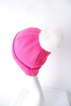 Шапка яркая с шерстью