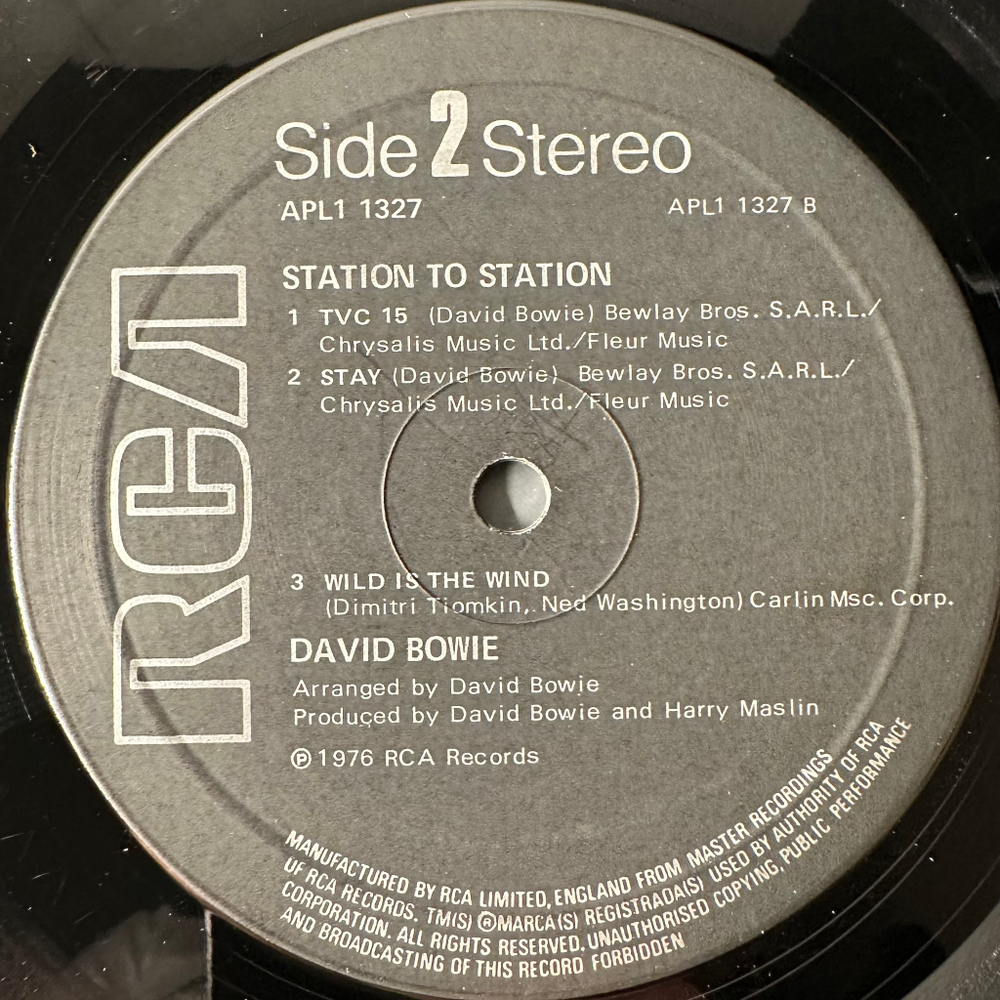 David Bowie ‎– Station To Station (Англия 1981г.)