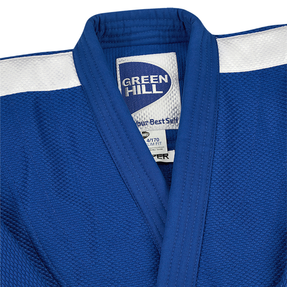 JSS-10212 Кимоно Дзюдо SUPER одобрено IJF синее