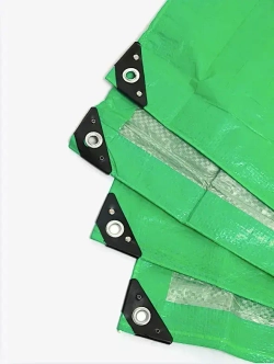 Тент укрывной усиленный 3х4м., 120г/м2 с люверсами, полог универсальный (туристический, строительный, садовый) Миротент, Россия