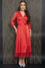 Платье праздничное Северное сияние (красное) П14398-5М LT Collection