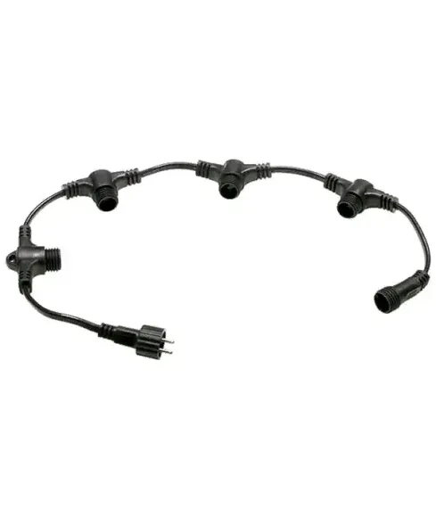 Разветвитель 5-ти лучевой для нитей 24В. без возможности управления, провод черный ПВХ, IP65, LTC (PR15-ST)