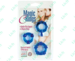 Набор из 3-х синих эрекционных колечек MAGIC C-RINGS